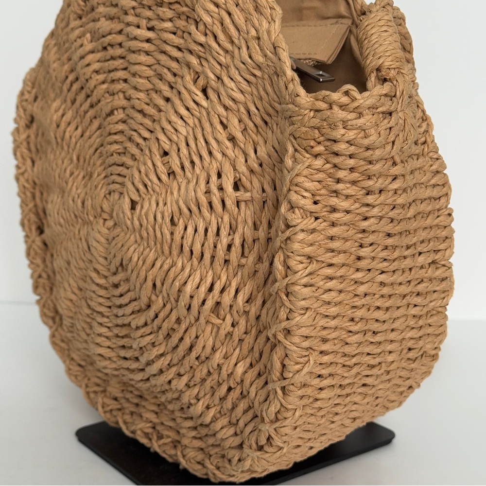 Straw Woven Bag Straw Tote Bag Straw Bag Large St… - image 4